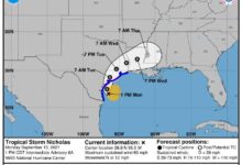 Tropical Storm Nicholas Bearing Down on Texas Coast