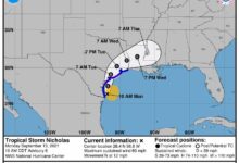 Houston region braces for flooding as Tropical Storm Nicholas approaches