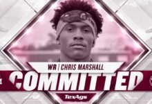 2022 Fort Bend Marshall WR Chris Marshall commits to Texas A&M