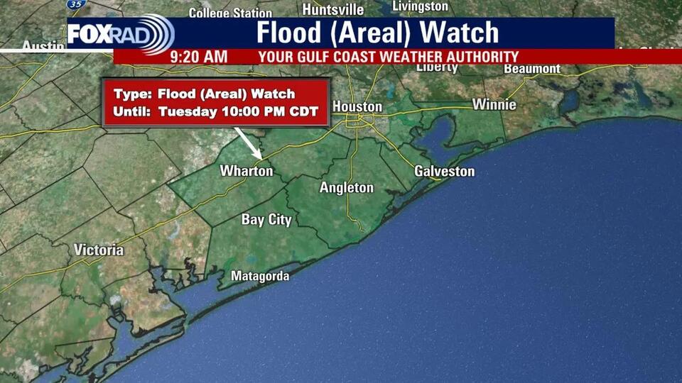 Texas weather: Flood watch issued for several coastal cities in Texas