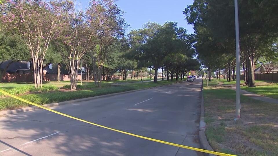 Workers were seen double-checking safety lights after teen killed in Cinco Ranch