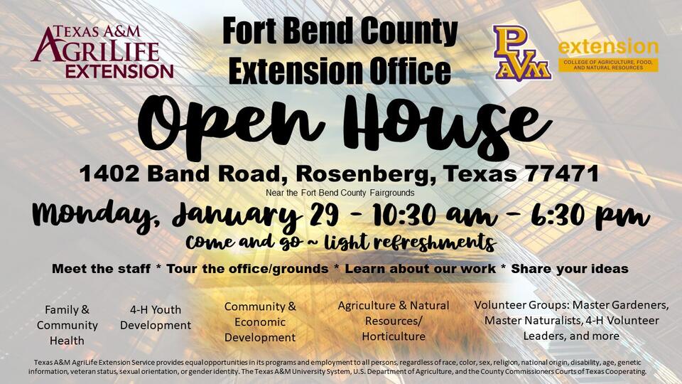 Open House at the Extension Office