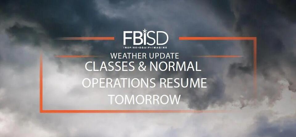 Fort Bend school districts to resume classes Wednesday