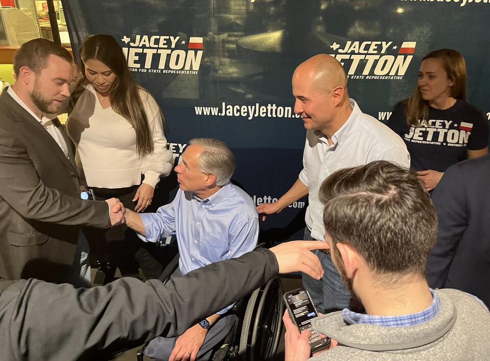 Gov. Abbott rallies for Jetton in Richmond