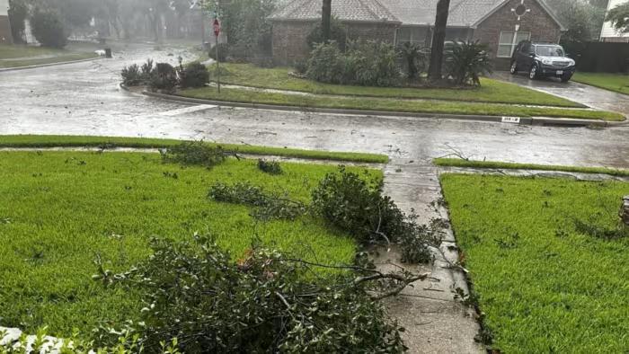 Cars stuck in flood waters, downed trees and power lines reported across Fort Bend Co. amid Hurricane Beryl